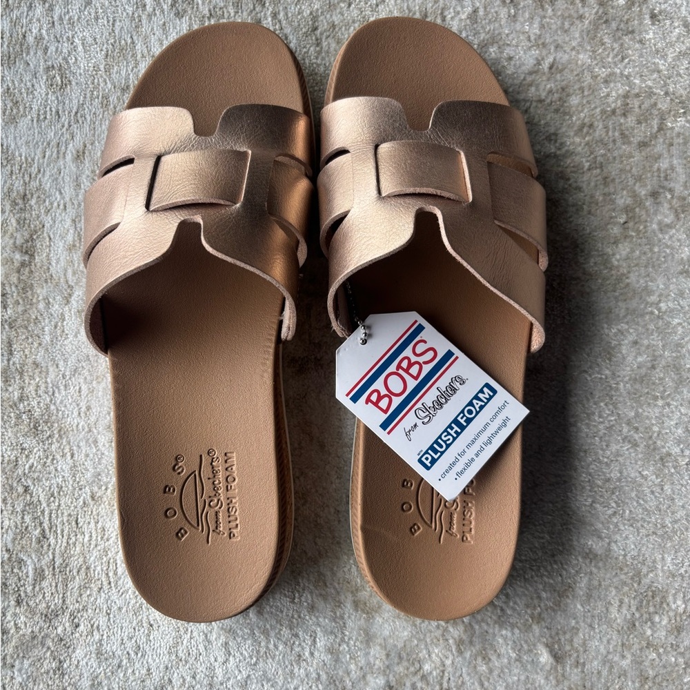 Skechers BOBS Desert Kiss Low - Peak Look size 8 Rosegold - Picture 3 of 5